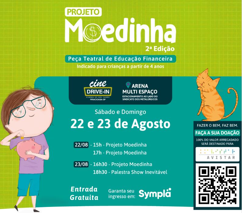 Sicoob Cocre apresenta teatro infantil de educação financeira gratuito no formato Drive-in