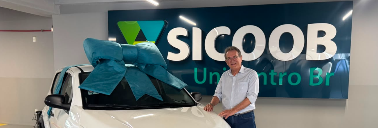 Cooperado do Sicoob UniCentro Br é contemplado com carro 0 km no Cota Plus