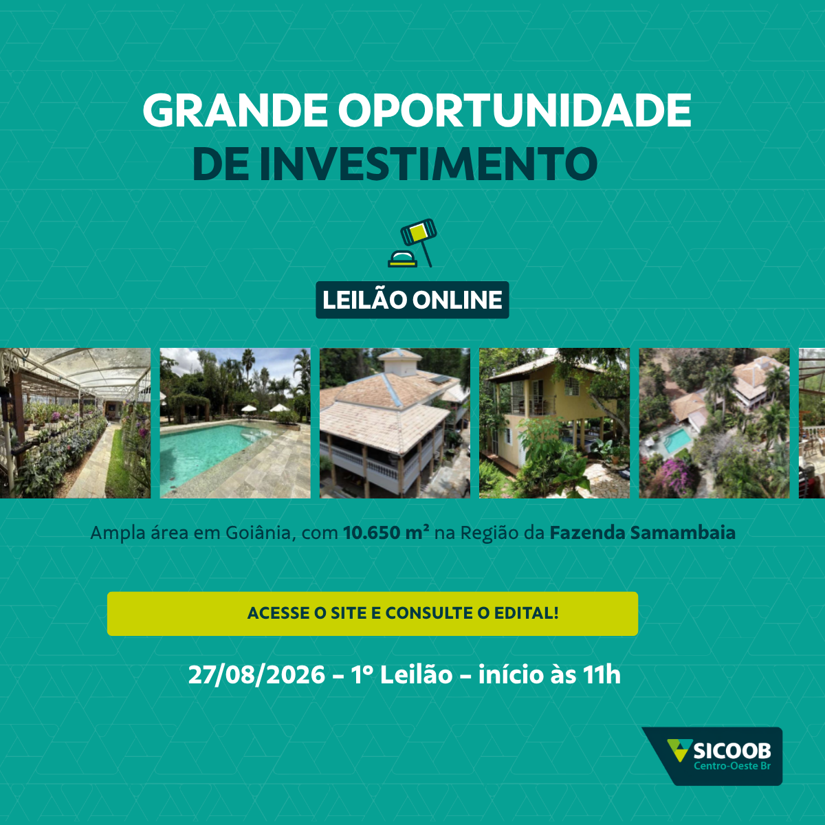 ACESSE O SITE E CONSULTE O EDITAL: http://www.leiloesbrasil.com.br/