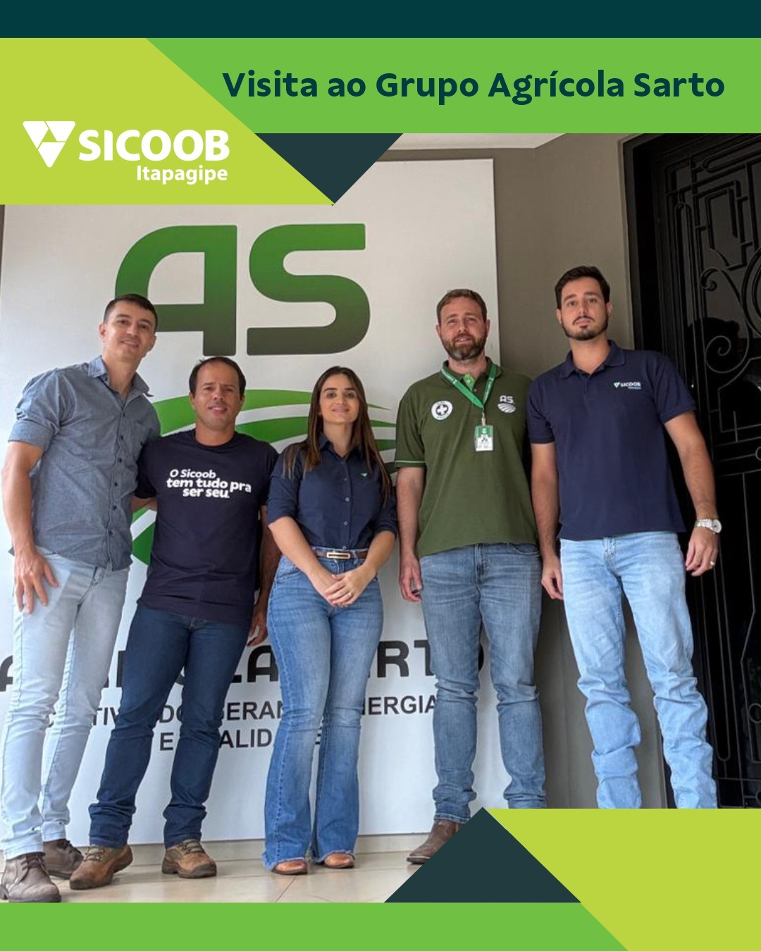 Sicoob Itapagipe em visita ao Grupo Agrícola Sarto