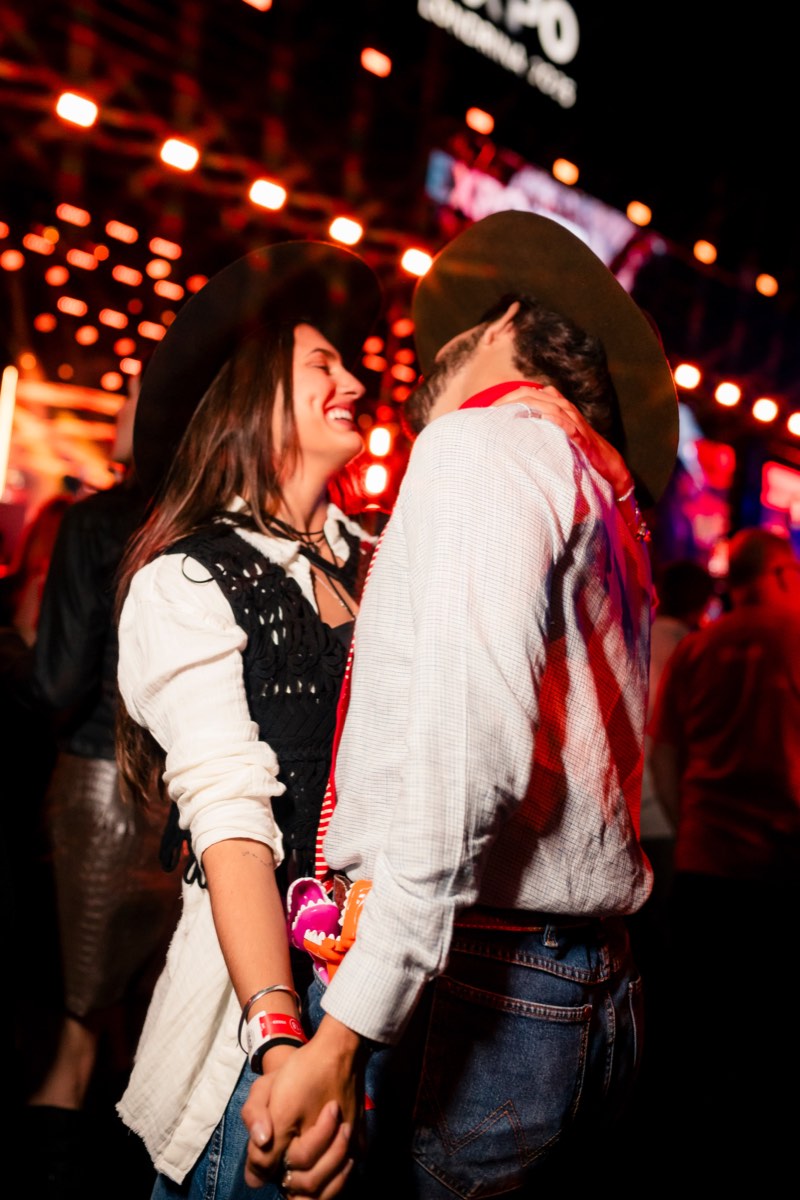 Foto da plateia durante o show