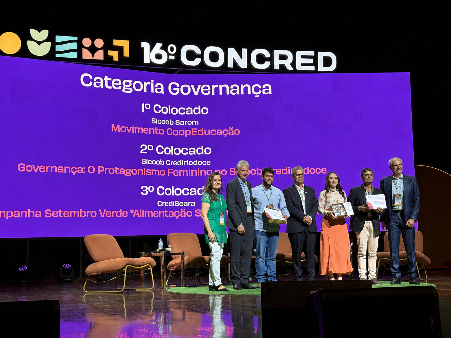 Cerimônia de premiação do Prospera Coop