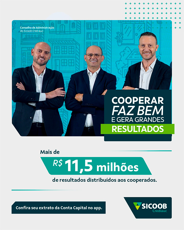 Imagem do Conselho de Administração apresentando os resultados da cooperativa em 2025
