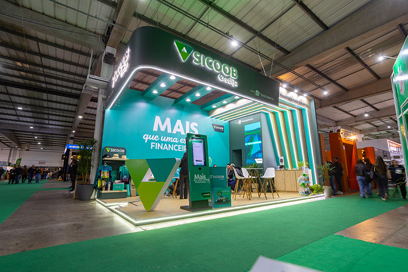 Estande do Sicoob Credija na Agroponte 2026