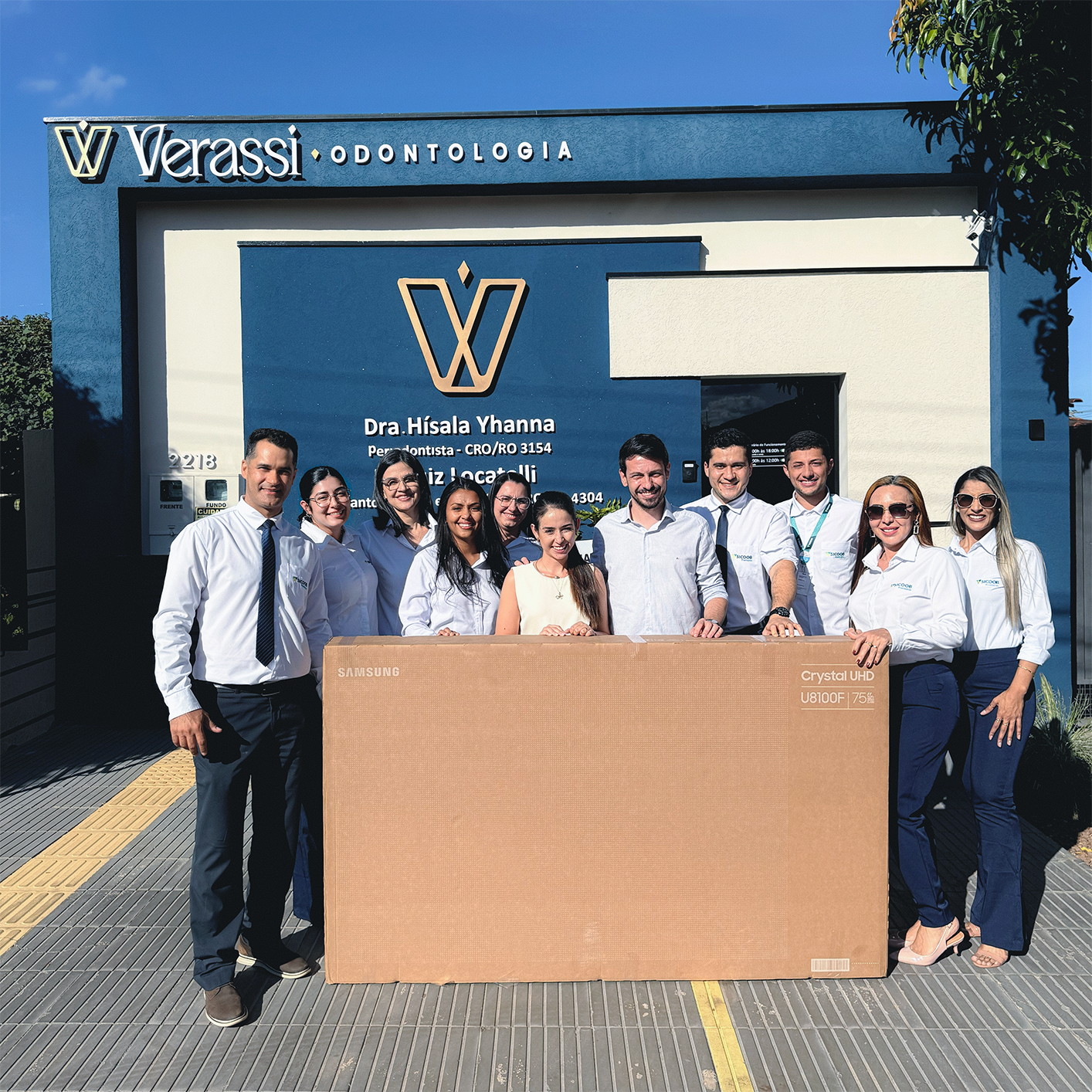 Entrega da premição aos cooperados