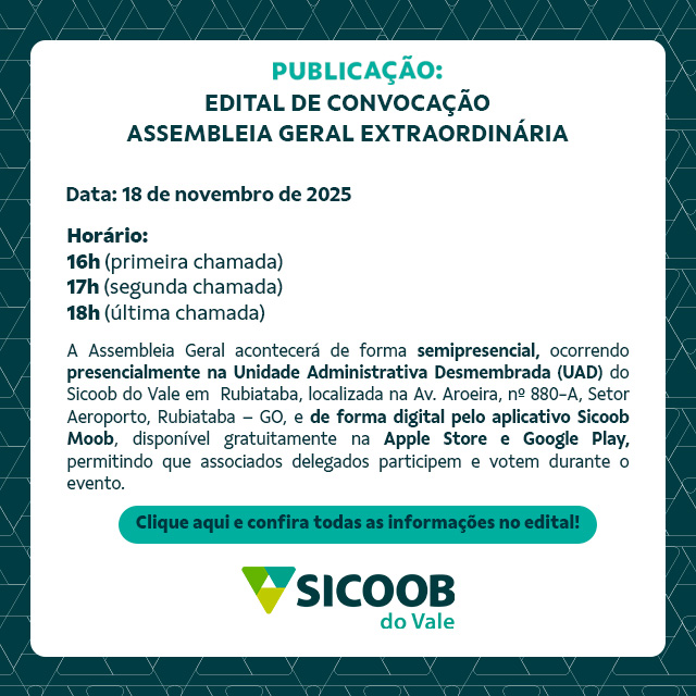 Edital de Convocação da 64ª AGE - 18-11-2025