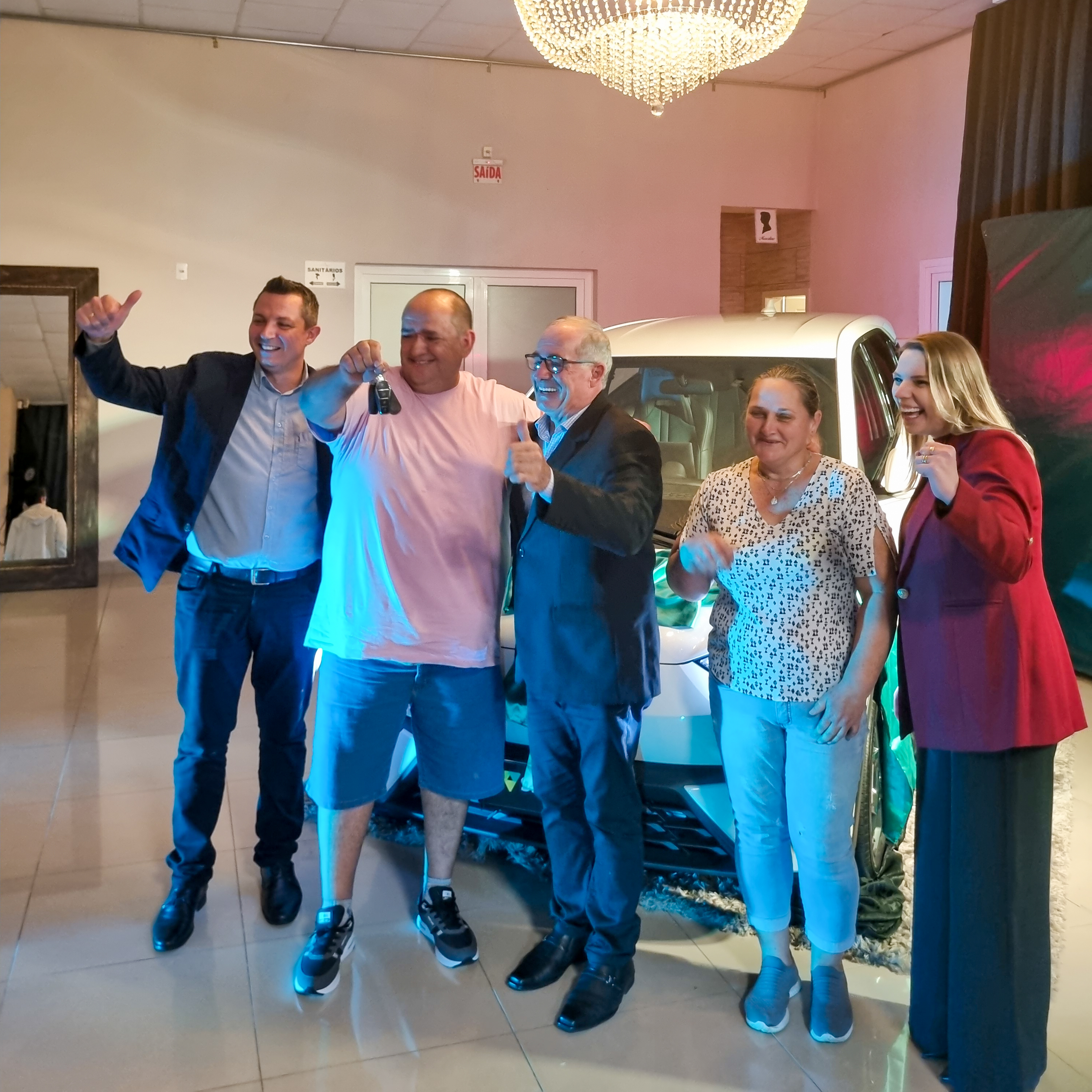 Donato Frutuoso, de Lontras, foi o ganhador do carro 0km da campanha Parceria Premiada