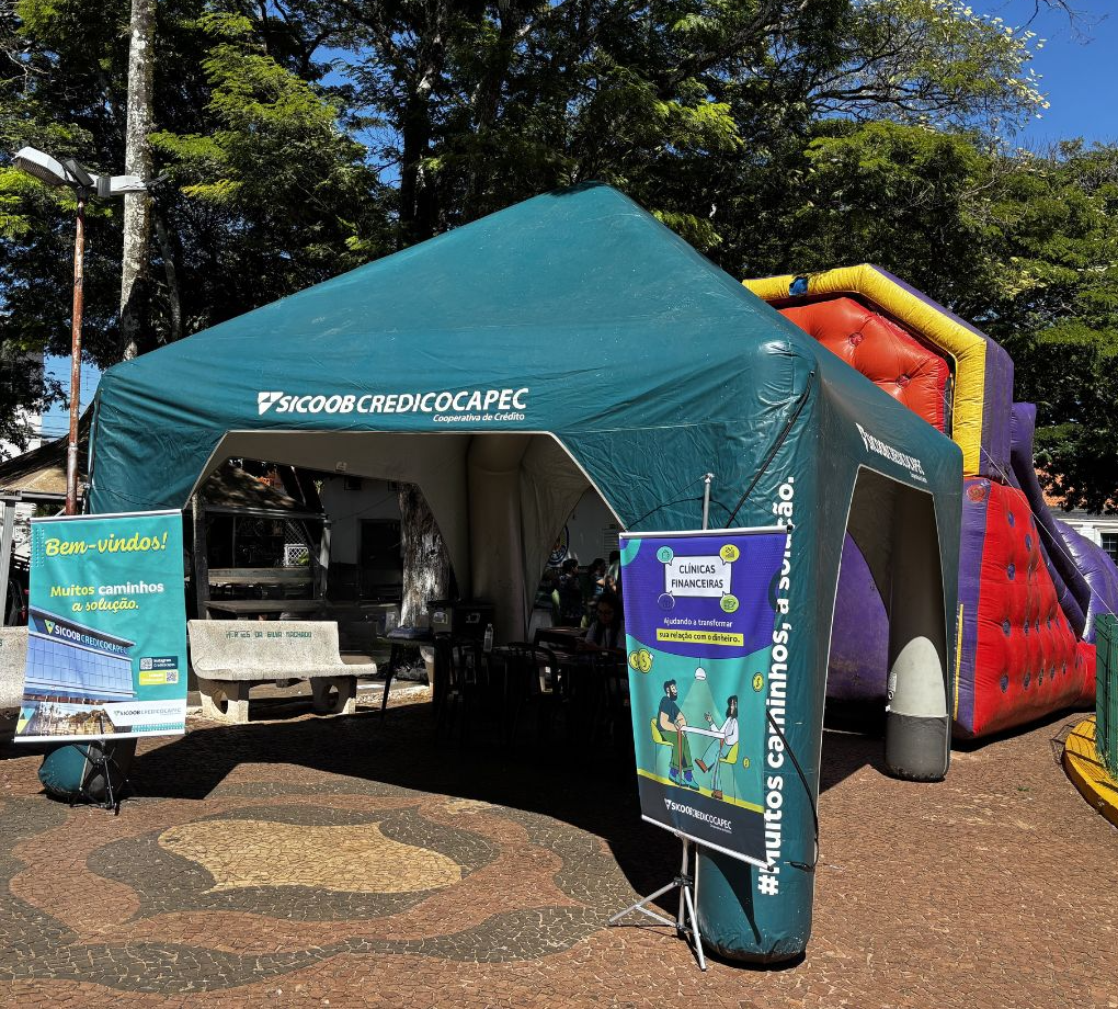 Credicocapec no Dia na Praça, em Ibiraci (MG).
