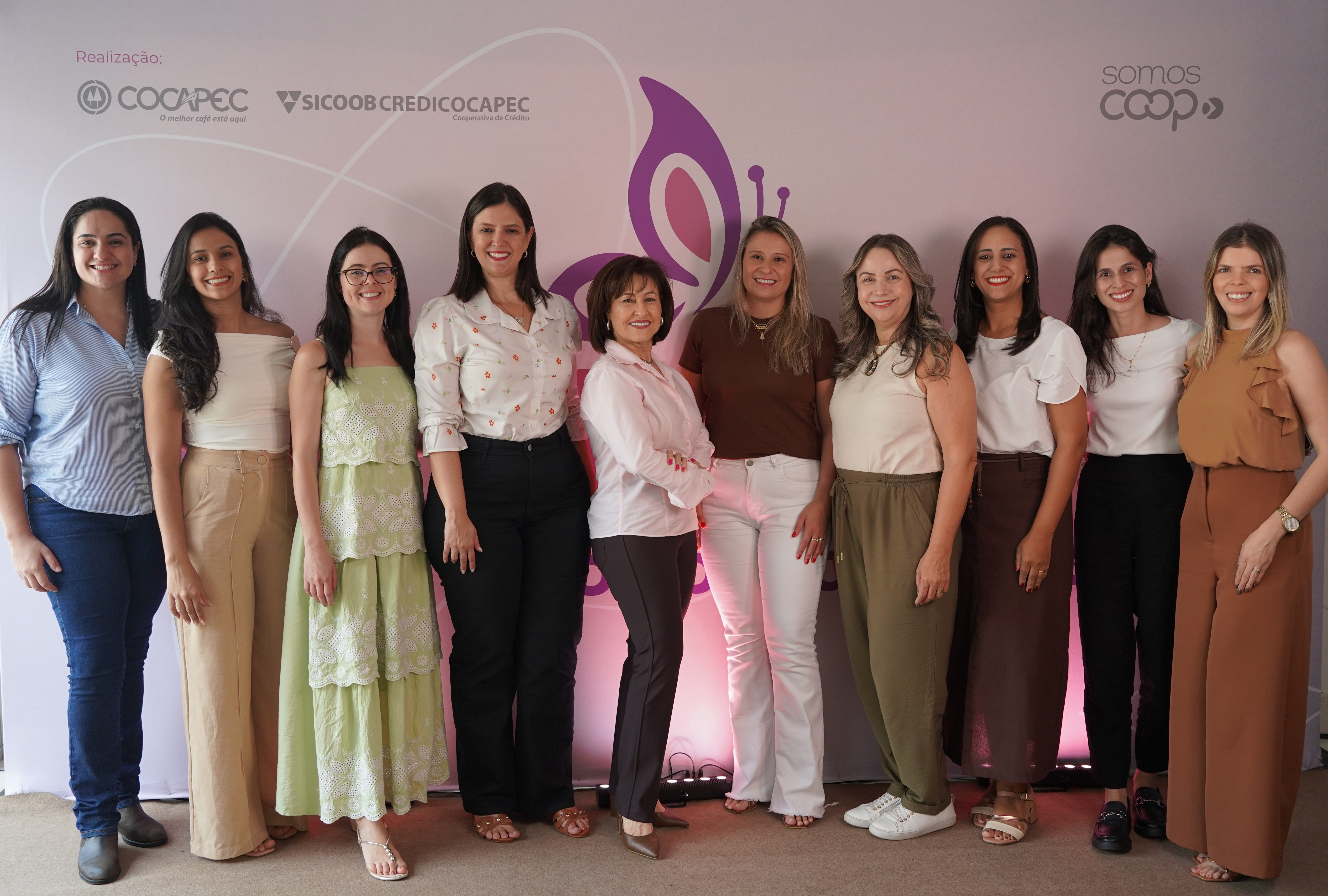 Equipe Credicocapec presente no Encontro de Mulheres Cooperativistas.