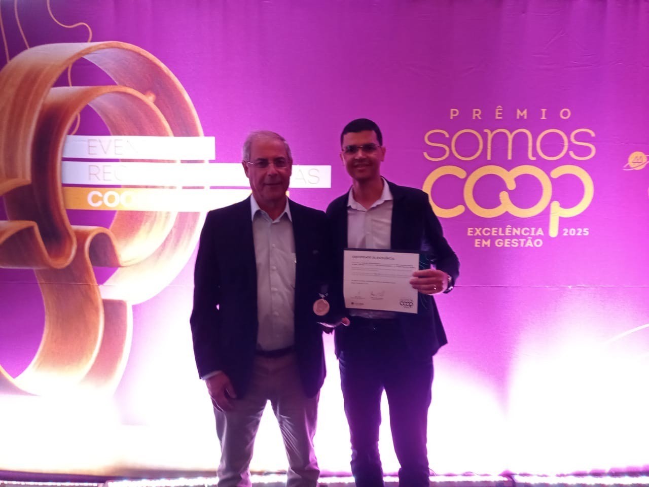 Sicoob Credinter é reconhecido no Prêmio SomosCoop Excelência em Gestão