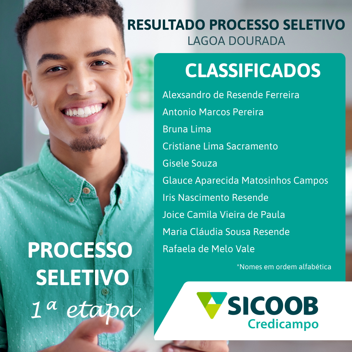 Resultado do processo seletivo de Lagoa Dourada 03/2022