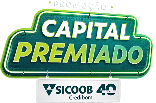 Promoção capital premiado sicoobcredibom 40 anos