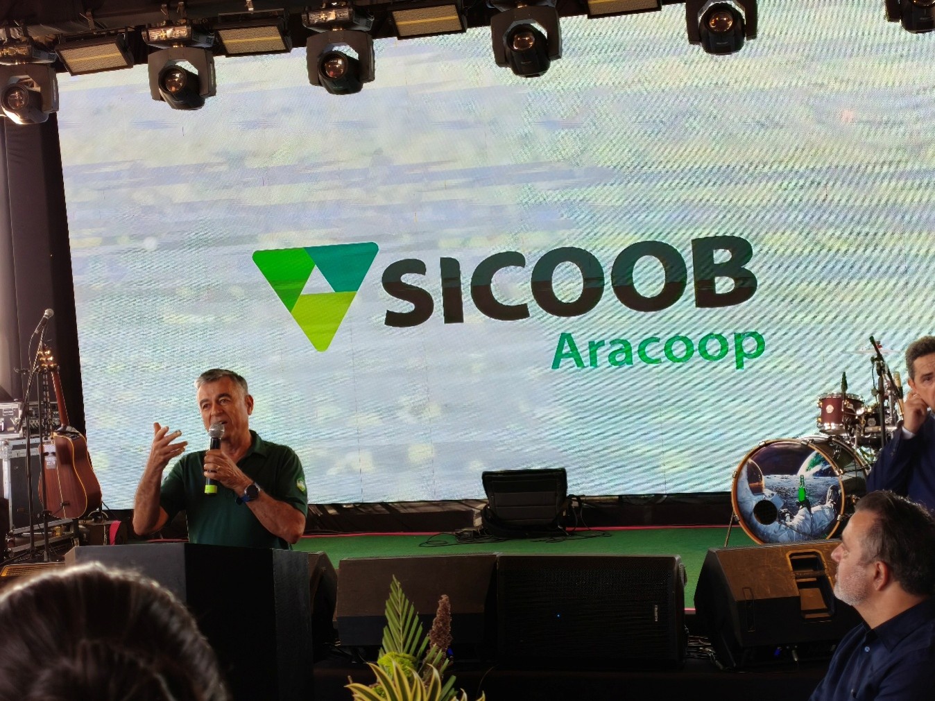 Ramiro Rodrigues de Ávila Jr., Presidente do Conselho de Administração do Sicoob Aracoop, durante a inauguração da Cidade do Agro, em Uberaba.