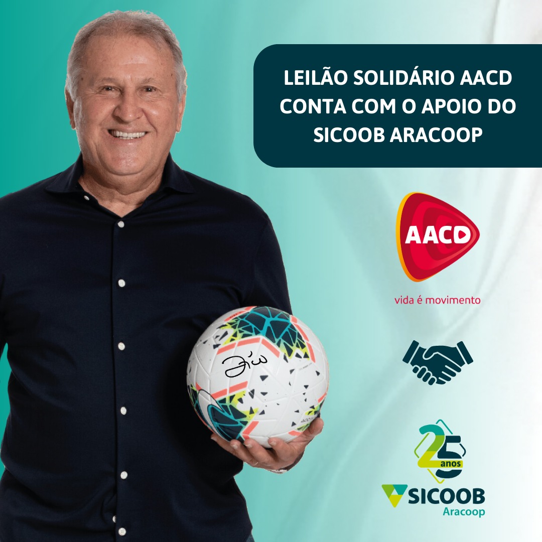 LEILÃO SOLIDÁRIO AACD CONTA COM O APOIO DO SICOOB ARACOOP