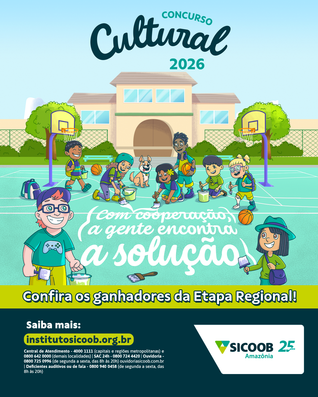 Sicoob Amazônia destaca estudantes vencedores da Etapa Regional do Concurso Cultural do Instituto Sicoob