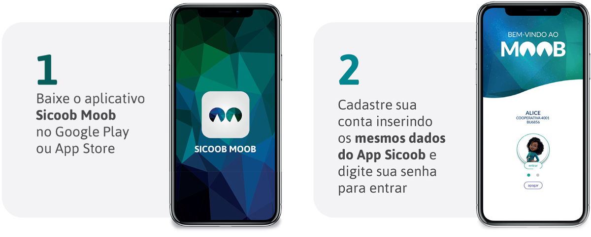 Passo a passo - etapa 1 e 2 - Sicoob Moob