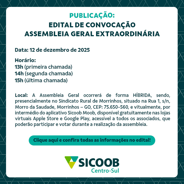 Edital de Convocação AGE 12.12.2025  Sicoob Centro-Sul