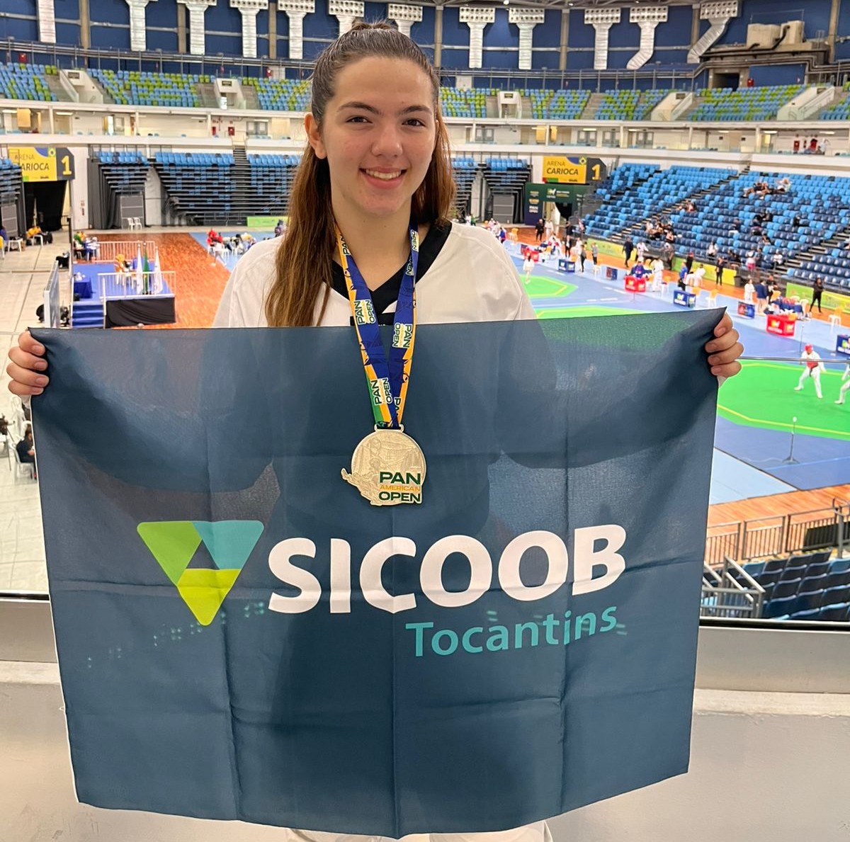Representando o Brasil pela Seleção Brasileira de Taekwondo, Ludymilla garantiu o 2º lugar no Campeonato Pan-Americano G4 2026