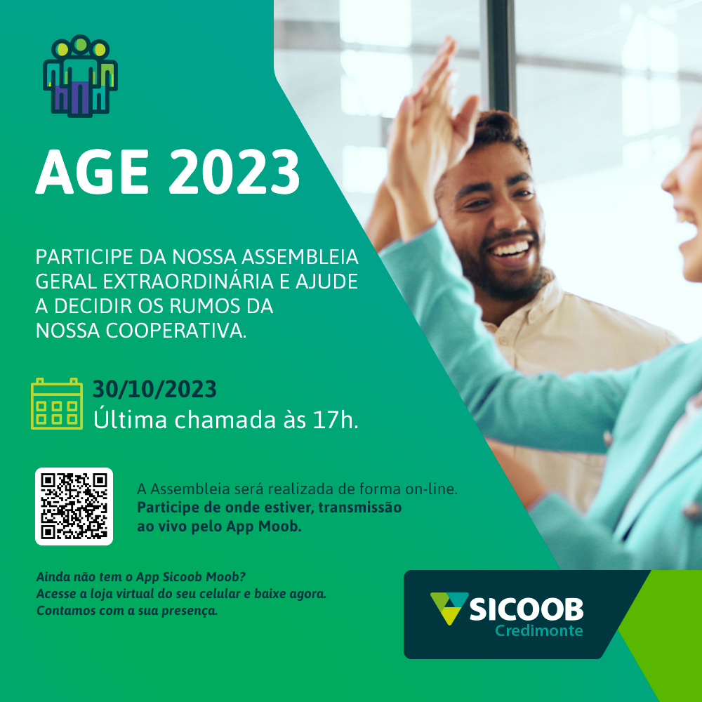 Sicoob Credimonte promove AGE para reforma do Estatuto Social