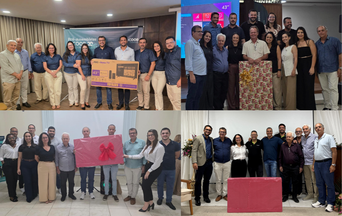 Sorteio de TVs entre os participantes