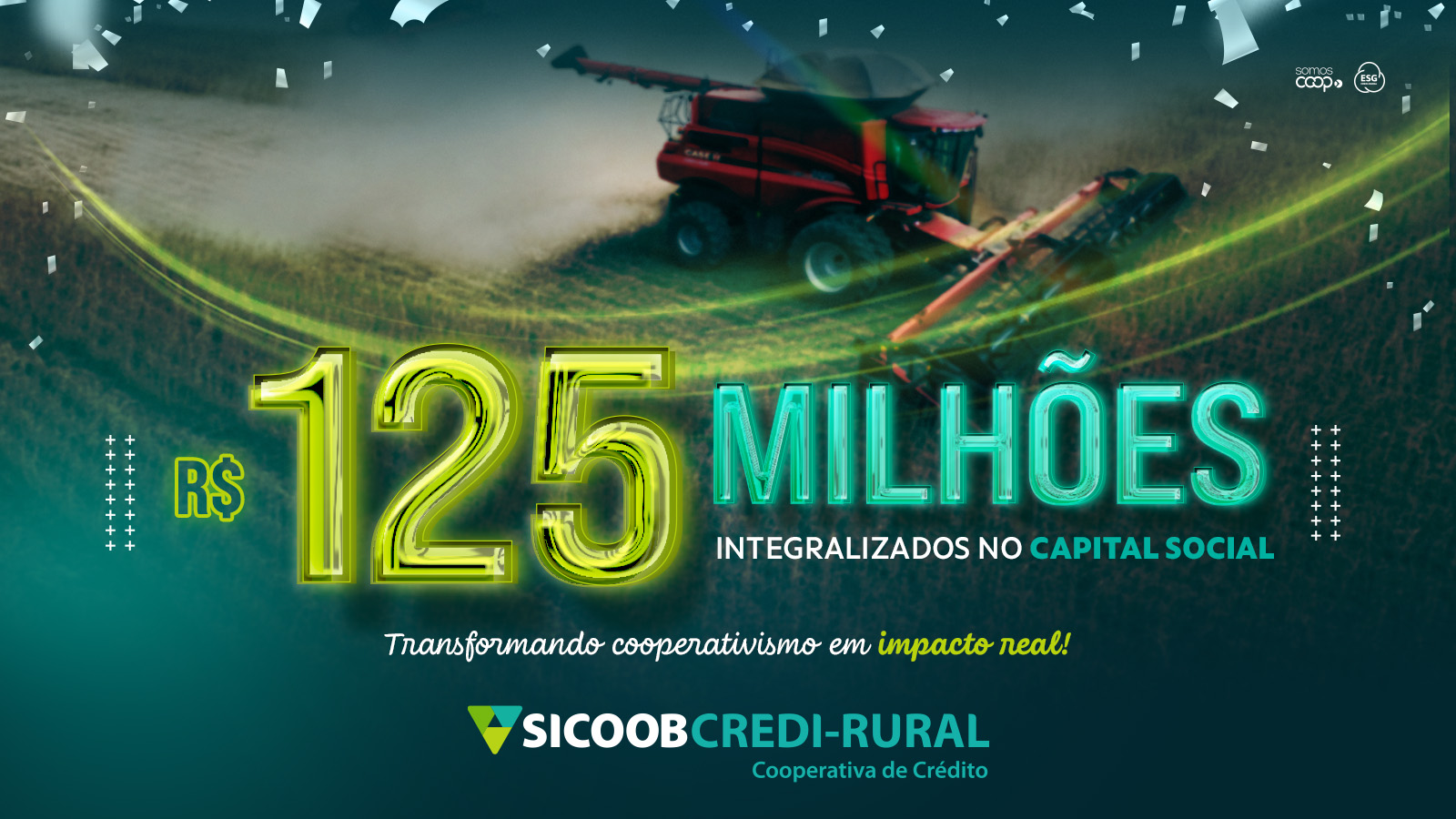 Sicoob Credi-Rural fecha exercício de 2025 com R$ 125 milhões em capital social integralizado