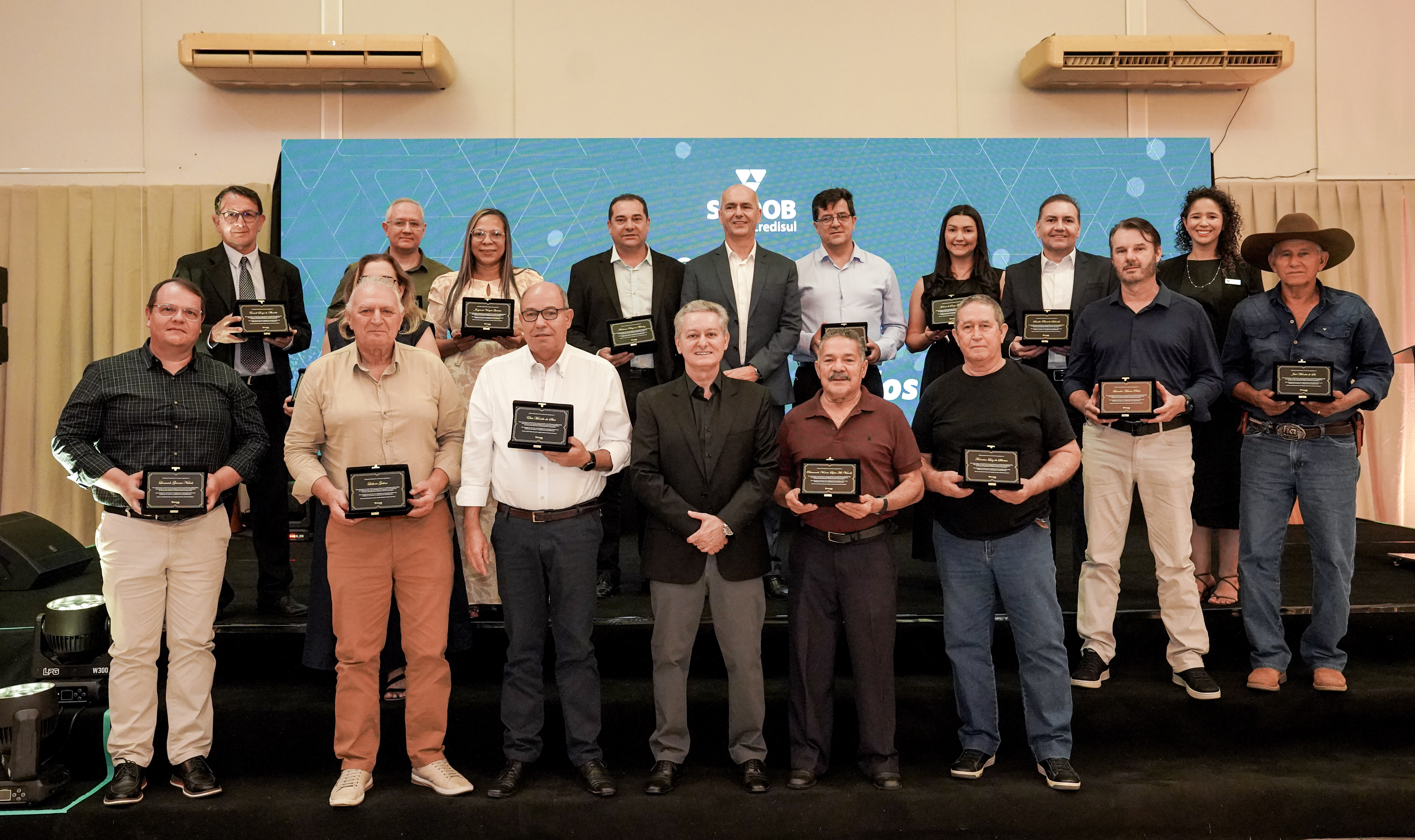 Homenageados da noite