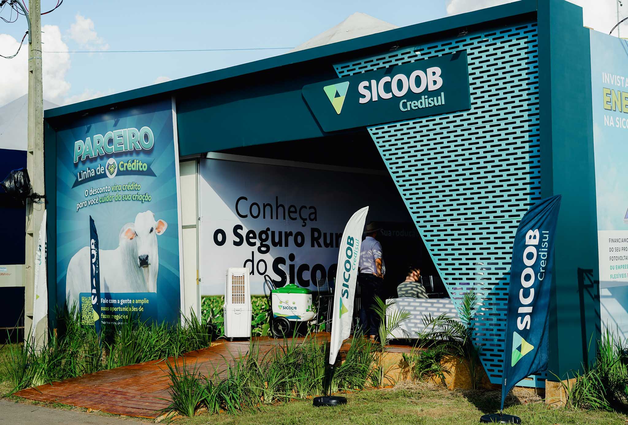Estande da Sicoob Credisul na Show Safra