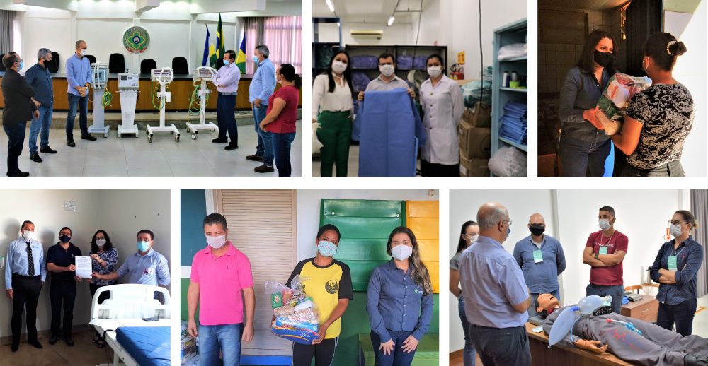 A cooperativa doou respiradores, ventiladores pulmonares, equipamentos de proteção individual (EPI), além de cestas de alimentação e itens de higiene.
