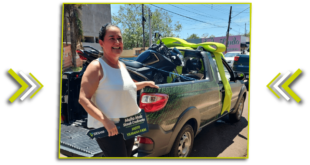 Fotografia da Juliana, ganhadora da promoção