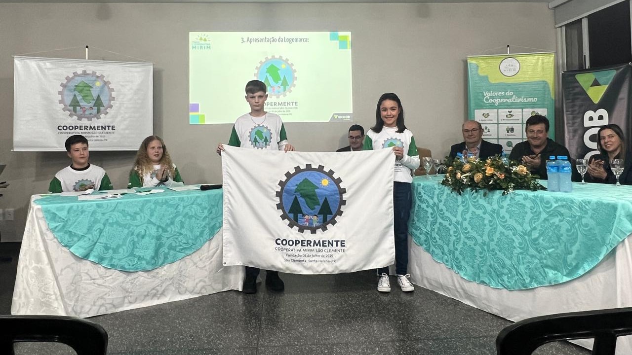 Com 26 sócios fundadores a COOPERMENTE - Cooperativa Mirim São Clemente, está sediada na Escola Municipal José Engel e no Colégio Estadual do Campo Professora Verônica Zimermann