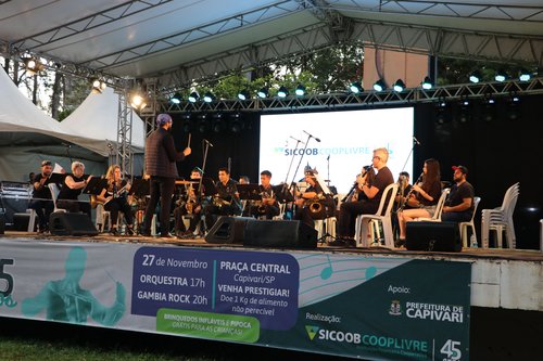 Evento de 45 anos na Praça Central