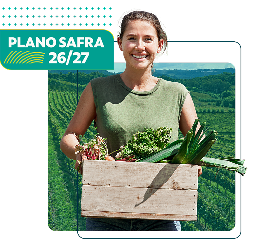 Imagem de um agricultor no campo