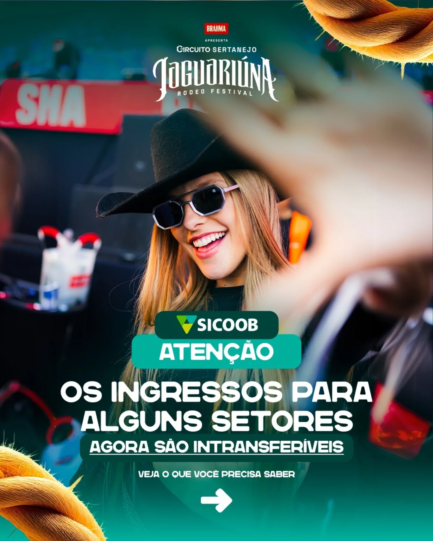 Atenção: ingressos para alguns setores agora são intransferíveis
