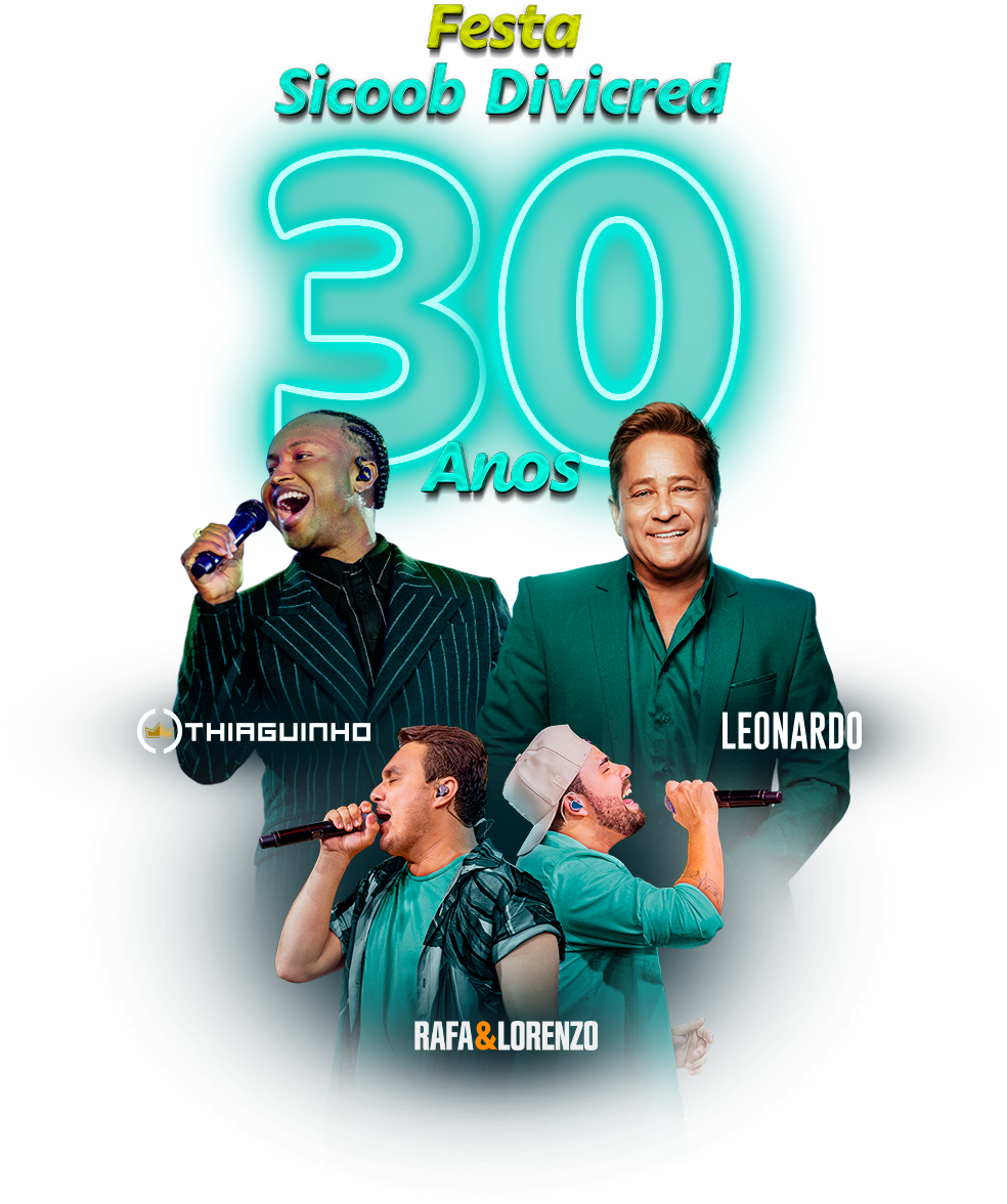 Convite Festa Sicoob Divicred 30 anos