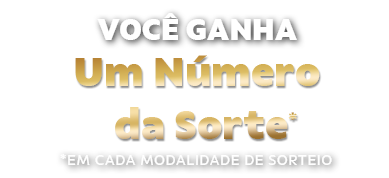 você ganha um número da sorte