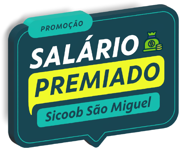 Logo da Campanha Salário Premiado Sicoob São Miguel
